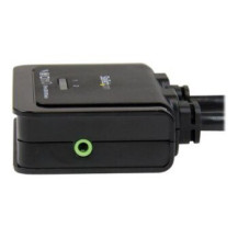 StarTech.com Switch KVM cavo HDMI USB 2 porte con audio e switch remoto – Alimentazione USB - 1920 x 1200 Pixel - Nero