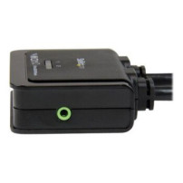 StarTech.com Switch KVM cavo HDMI USB 2 porte con audio e switch remoto – Alimentazione USB - 1920 x 1200 Pixel - Nero