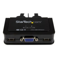 StarTech.com Switch Commutatore KVM USB VGA a 2 porte - Alimentato via USB con pulsante di commutazione a distanza - 2048 x 1536