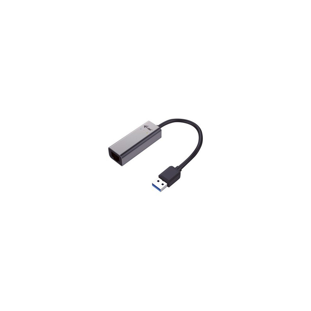 i-tec Metal U3METALGLAN - Cablato - USB - Ethernet - 1000 Mbit/s - Nero - Grigio