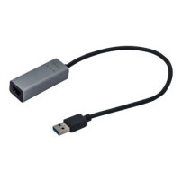 i-tec Metal U3METALGLAN - Cablato - USB - Ethernet - 1000 Mbit/s - Nero - Grigio