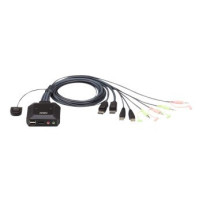 ATEN CS22DP - Switch KVM/audio/USB - 2 x KVM/audio/USB