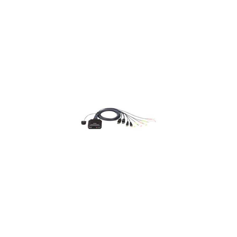 ATEN CS22DP - Switch KVM/audio/USB - 2 x KVM/audio/USB