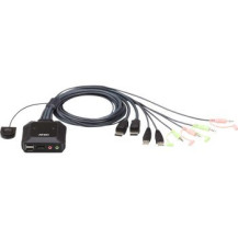 ATEN CS22DP - Switch KVM/audio/USB - 2 x KVM/audio/USB