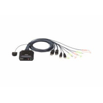 ATEN CS22DP - Switch KVM/audio/USB - 2 x KVM/audio/USB