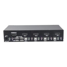 StarTech.com Switch KVM a 4 porte DisplayPort - 4K 60 Hz - 3840 x 2160 Pixel - 4K Ultra HD - Montaggio rack - 18 W - 1U - Nero