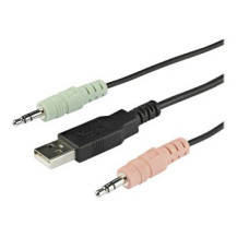 StarTech.com Switch KVM HDMI a 2 porte 4K 60Hz - Switch KVM compatto a doppia porta UHD/Ultra HD USB con cavi da 4 piedi integra