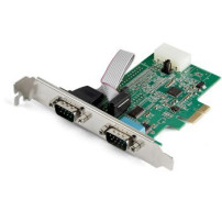 StarTech.com Scheda adattatore seriale PCI Express RS232 a 2 porte - Scheda controller host seriale PCIe RS232 - PCIe a doppia s