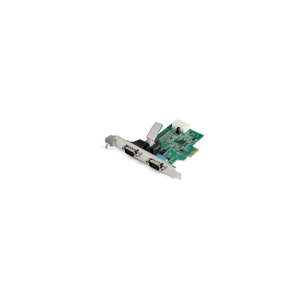 StarTech.com Scheda adattatore seriale PCI Express RS232 a 2 porte - Scheda controller host seriale PCIe RS232 - PCIe a doppia s