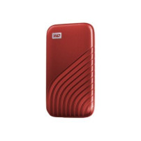 WD My Passport - 2000 GB - USB tipo-C - 3.2 Gen 2 (3.1 Gen 2) - 1050 MB/s - Protezione della password - Rosso