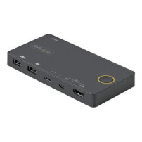 StarTech.com 2 Port USB-A+ HDMI/USB-C KVM Switch 4K - Interruttore - 2-port