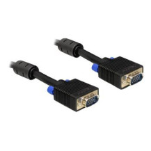 Delock 1m VGA Cable - 1 m - VGA (D-Sub) - VGA (D-Sub) - Nero - Maschio/Maschio
