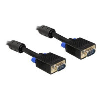 Delock 1m VGA Cable - 1 m - VGA (D-Sub) - VGA (D-Sub) - Nero - Maschio/Maschio