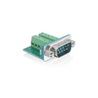 Delock Sub-D 9-p M - 9-p D-Sub M - Verde - Argento - 1 pezzo(i)