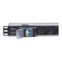 Intellinet 711432 - 1.5U - Verticale - Alluminio - Nero - Grigio - 6 presa(e) AC - Tipo F