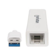 Manhattan 506847 - Cablato - USB - Ethernet - 1000 Mbit/s - Bianco