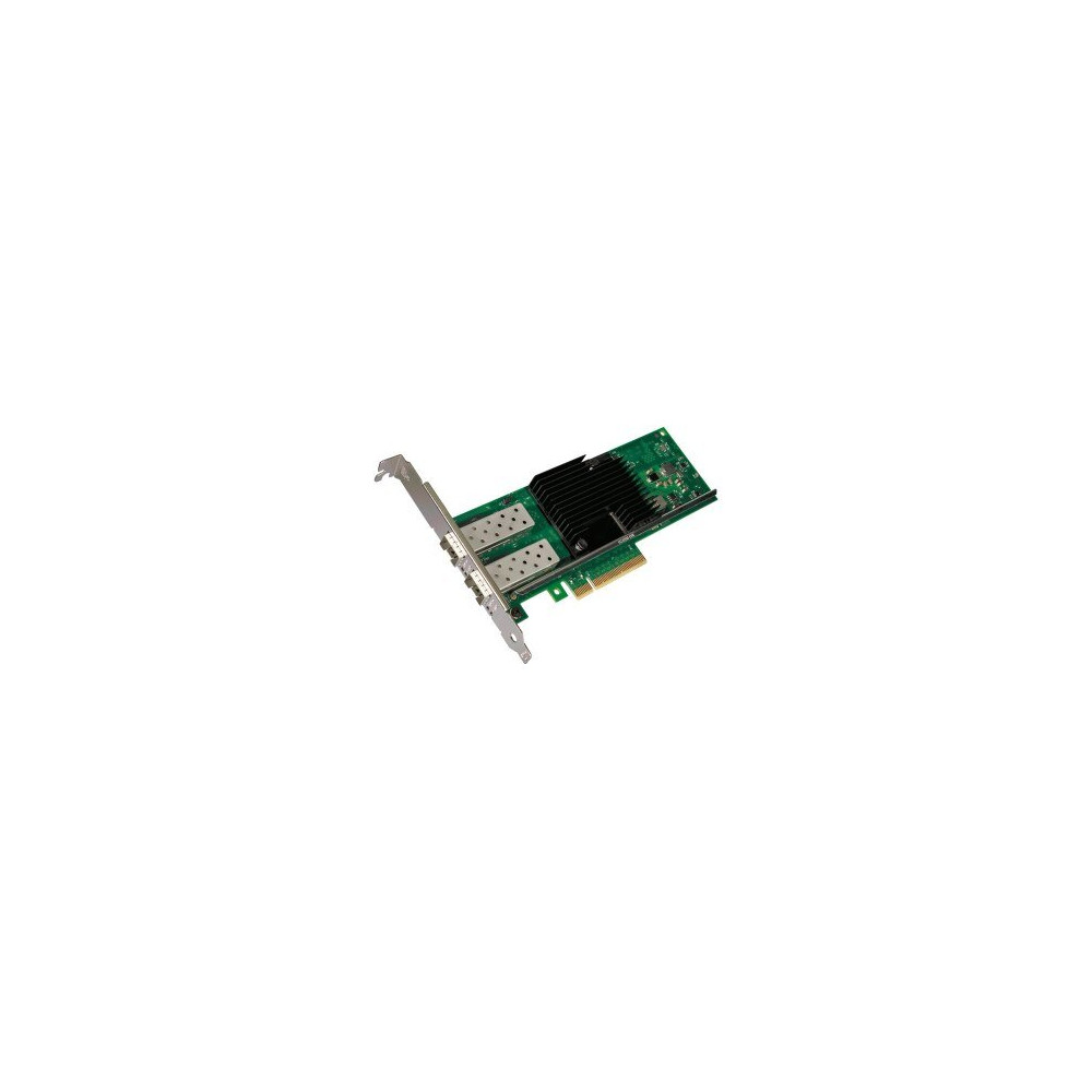 Intel X710DA2BLK - Interno - Cablato - PCI Express - Fibra - 10000 Mbit/s - Nero - Verde - Acciaio inossidabile