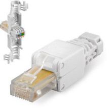 Intellinet 790482 - RJ45 - Bianco - Cat5/5e/6 - U/UTP (UTP) - TIA/EIA-568-B.2 - ISO/IEC11801 & EN50173-1 - 14 g