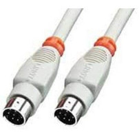 Lindy 8 Pin Mini DIN Cable 2 m - 2 m - Maschio/Maschio - Grigio