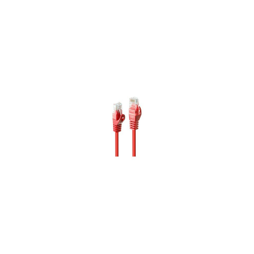 Lindy Rj45/Rj45 Cat6 3m - 3 m - Cat6 - U/UTP (UTP) - RJ-45 - RJ-45 - Rosso