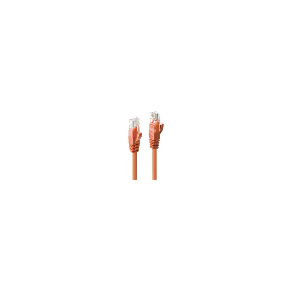 Lindy Cat.6 U/UTP 0.5m - 0,5 m - Cat6 - U/UTP (UTP) - RJ-45 - RJ-45 - Arancione