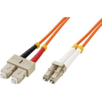 Intellinet 470353 - 1 m - OM2 - LC - SC - Maschio/Maschio - Orange,Multicolour