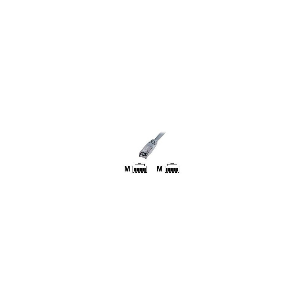 DIGITUS 0.5m Cat5e - 0,5 m - Cat5e - SF/UTP (S-FTP) - RJ-45 - RJ-45 - Grigio