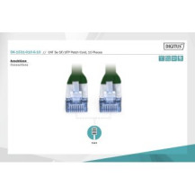 DIGITUS Premium CAT 5e SF-UTP - 1 m - Cat5e - SF/UTP (S-FTP) - RJ-45 - RJ-45 - Verde