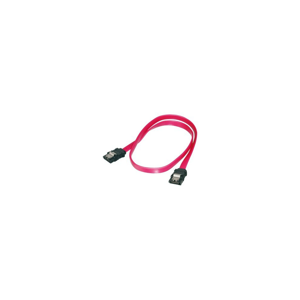 DIGITUS 2x SATA 7-pin - 0.3 m - 0,3 m - SATA I - SATA 7-pin - SATA 7-pin - Femmina/Femmina - Nero - Rosso
