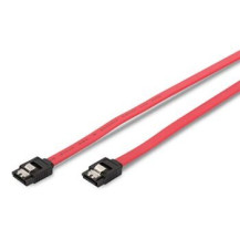 DIGITUS 2x SATA 7-pin - 0.3 m - 0,3 m - SATA I - SATA 7-pin - SATA 7-pin - Femmina/Femmina - Nero - Rosso