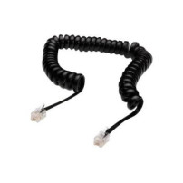 DIGITUS AK-460101-040-S - 4 m - RJ10 - RJ10 - Nero - Trasparente - Nero