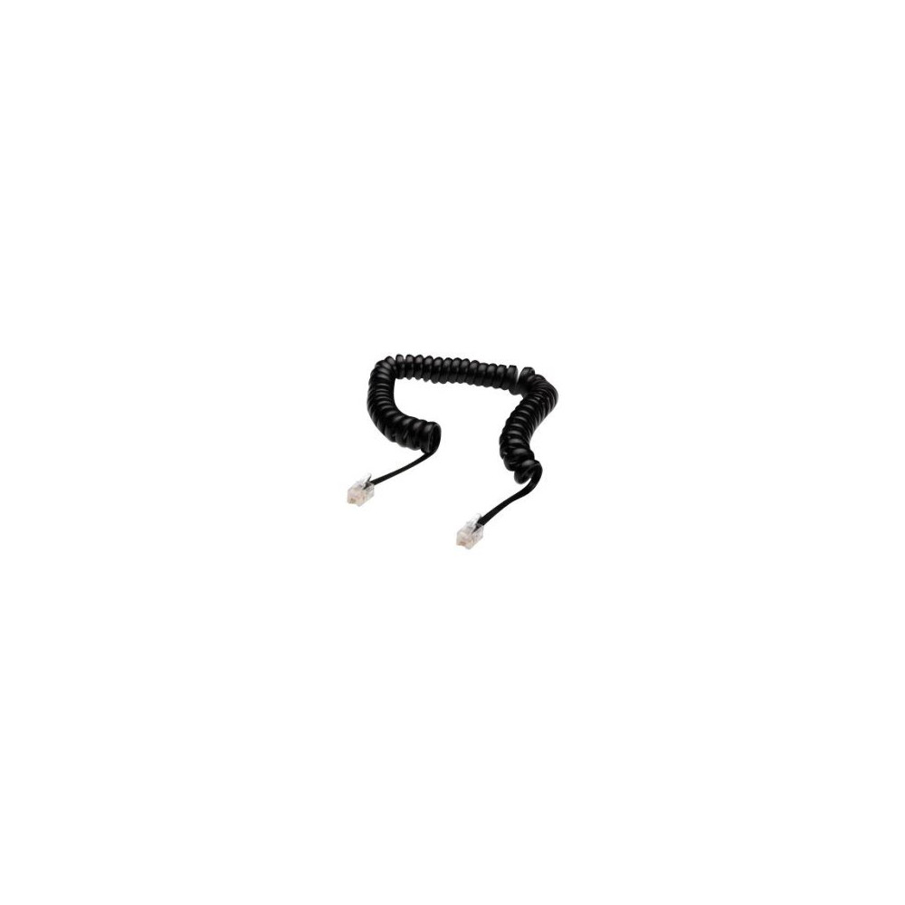 DIGITUS AK-460101-040-S - 4 m - RJ10 - RJ10 - Nero - Trasparente - Nero