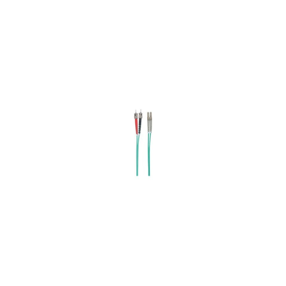 Intellinet 751001 - 2 m - OM3 - ST - LC - Maschio/Maschio - Aqua