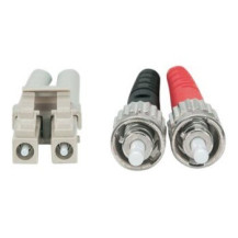 Intellinet 751001 - 2 m - OM3 - ST - LC - Maschio/Maschio - Aqua