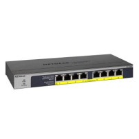 Netgear GS108PP - Non gestito - Gigabit Ethernet (10/100/1000) - Full duplex - Supporto Power over Ethernet (PoE) - Montaggio ra