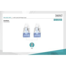 DIGITUS Patch Cable - SFTP - CAT5E - 1M - grey - 1 m - Grigio