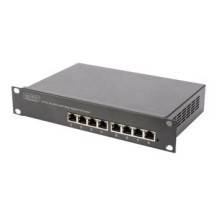 DIGITUS DN-95317 - Non gestito - Gigabit Ethernet (10/100/1000) - Full duplex - Supporto Power over Ethernet (PoE) - Montaggio r