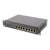 DIGITUS DN-95317 - Non gestito - Gigabit Ethernet (10/100/1000) - Full duplex - Supporto Power over Ethernet (PoE) - Montaggio r