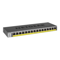 Netgear GS116PP - Non gestito - Gigabit Ethernet (10/100/1000) - Supporto Power over Ethernet (PoE) - Montaggio rack