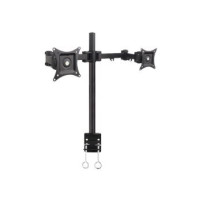 Techly Supporto da scrivania per 2 Monitor 13-27″ con morsetto (ICA-LCD 482-D)