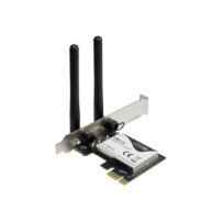 Inter-Tech DMG-32 - Interno - Senza fili - PCI Express - WLAN - 650 Mbit/s - Nero - Argento