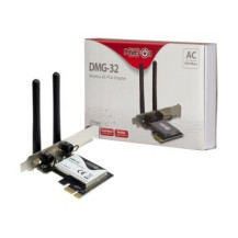 Inter-Tech DMG-32 - Interno - Senza fili - PCI Express - WLAN - 650 Mbit/s - Nero - Argento