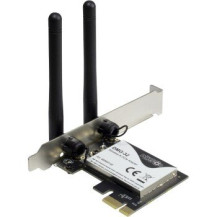 Inter-Tech DMG-32 - Interno - Senza fili - PCI Express - WLAN - 650 Mbit/s - Nero - Argento
