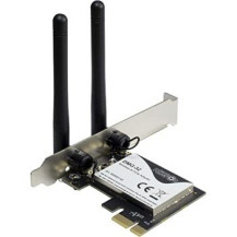 Inter-Tech DMG-32 - Interno - Senza fili - PCI Express - WLAN - 650 Mbit/s - Nero - Argento