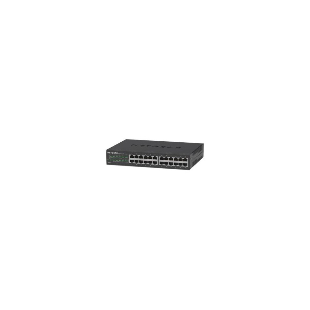 Netgear GS324 - Non gestito - Gigabit Ethernet (10/100/1000) - Montaggio rack - Montabile a parete