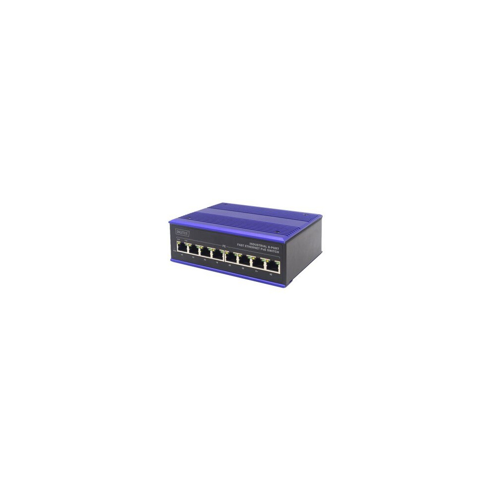 DIGITUS DN-650108 - Non gestito - L2 - Fast Ethernet (10/100) - Full duplex - Supporto Power over Ethernet (PoE) - Montabile a p