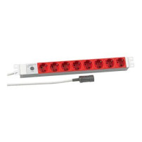 EFB Elektronik 691698K - 2 m - 8 presa(e) AC - Accoppiatore C14 - IP20 - 1,5 mm² - Alluminio