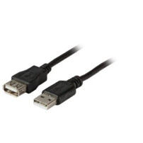 EFB Elektronik K5248SW.1 - 1 m - USB A - USB A - USB 2.0 - 480 Mbit/s - Nero