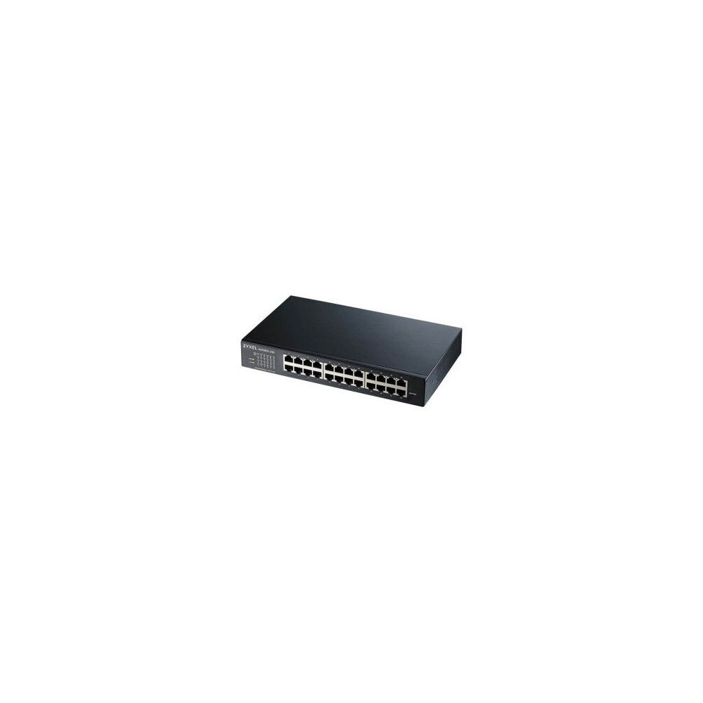 ZyXEL Switch 19″ Smart 24 ports Giga Desktop fanless V3