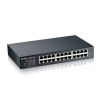 ZyXEL Switch 19″ Smart 24 ports Giga Desktop fanless V3